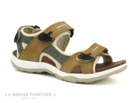 Achat chaussures Hooper Femme Sandale et Nu-pieds, vente Hooper VAHE T5017 Camel - Nu-pieds sport Femme avec scratches