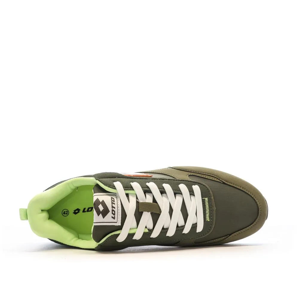 Baskets Kaki/Blanche Homme Lotto Twenty 5