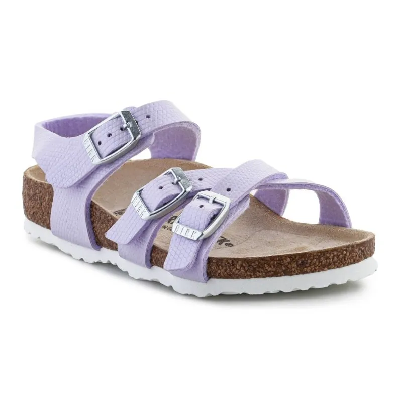 Birkenstock Kumba Sandales en lézard brillant 1026907 violet