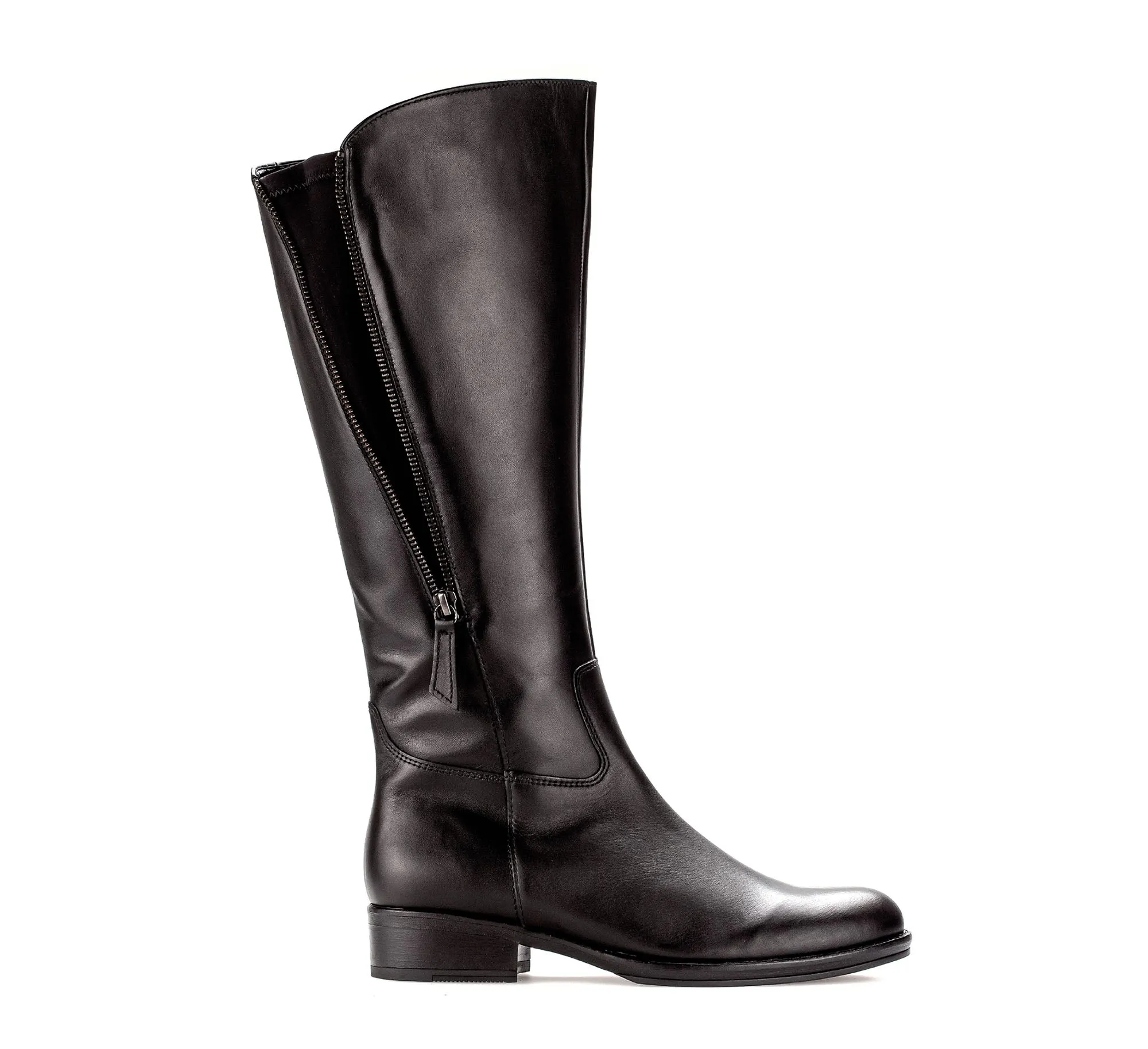 Bottes noires en cuir