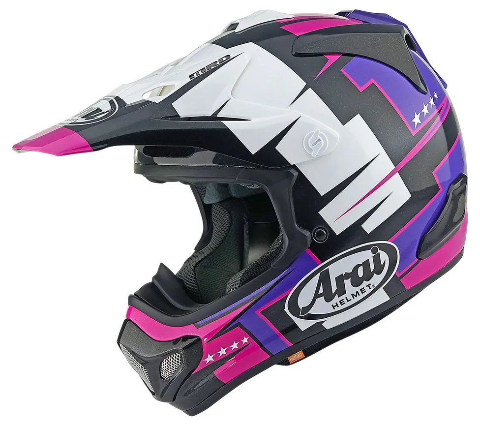 Casque Arai MX V EVO Battle purple, Casque cross haut de gamme
