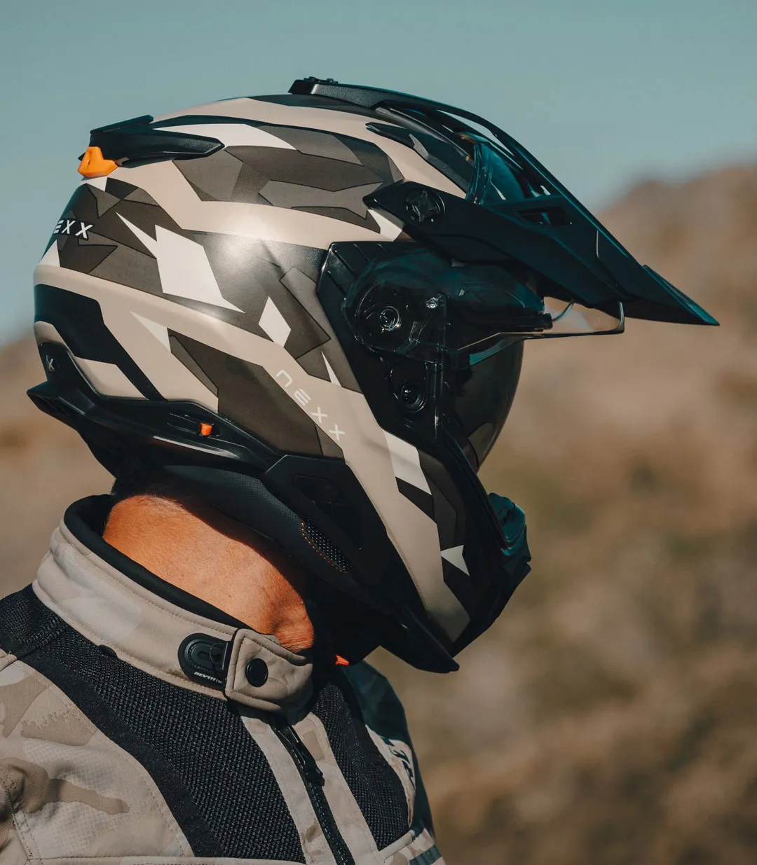 Casque Nexx X.WED3 Trailmania sable clair mat, light sand mt