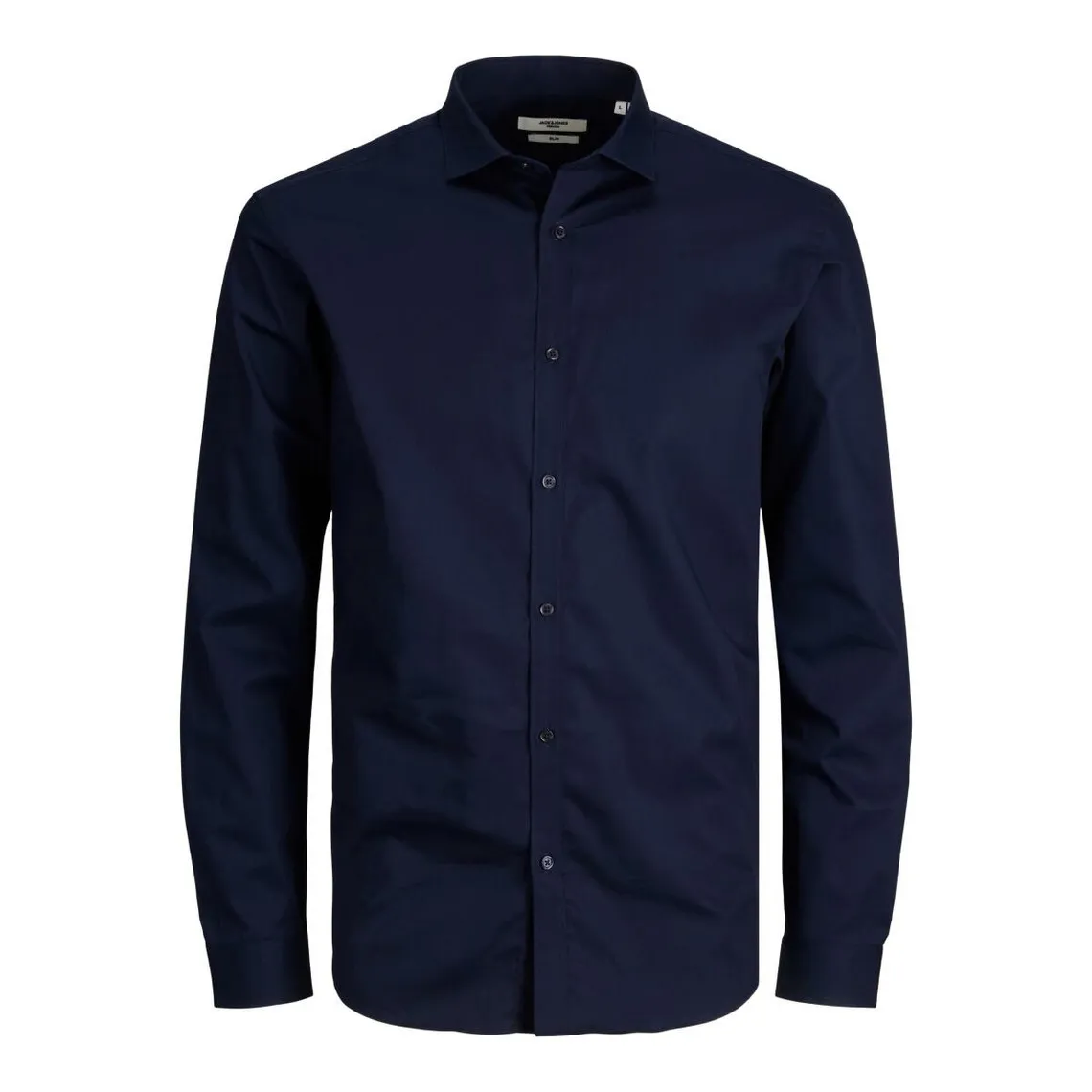 Chemise habillée Loose Fit Col chemise Manches longues Bleu Marine en coton | 3 Suisses