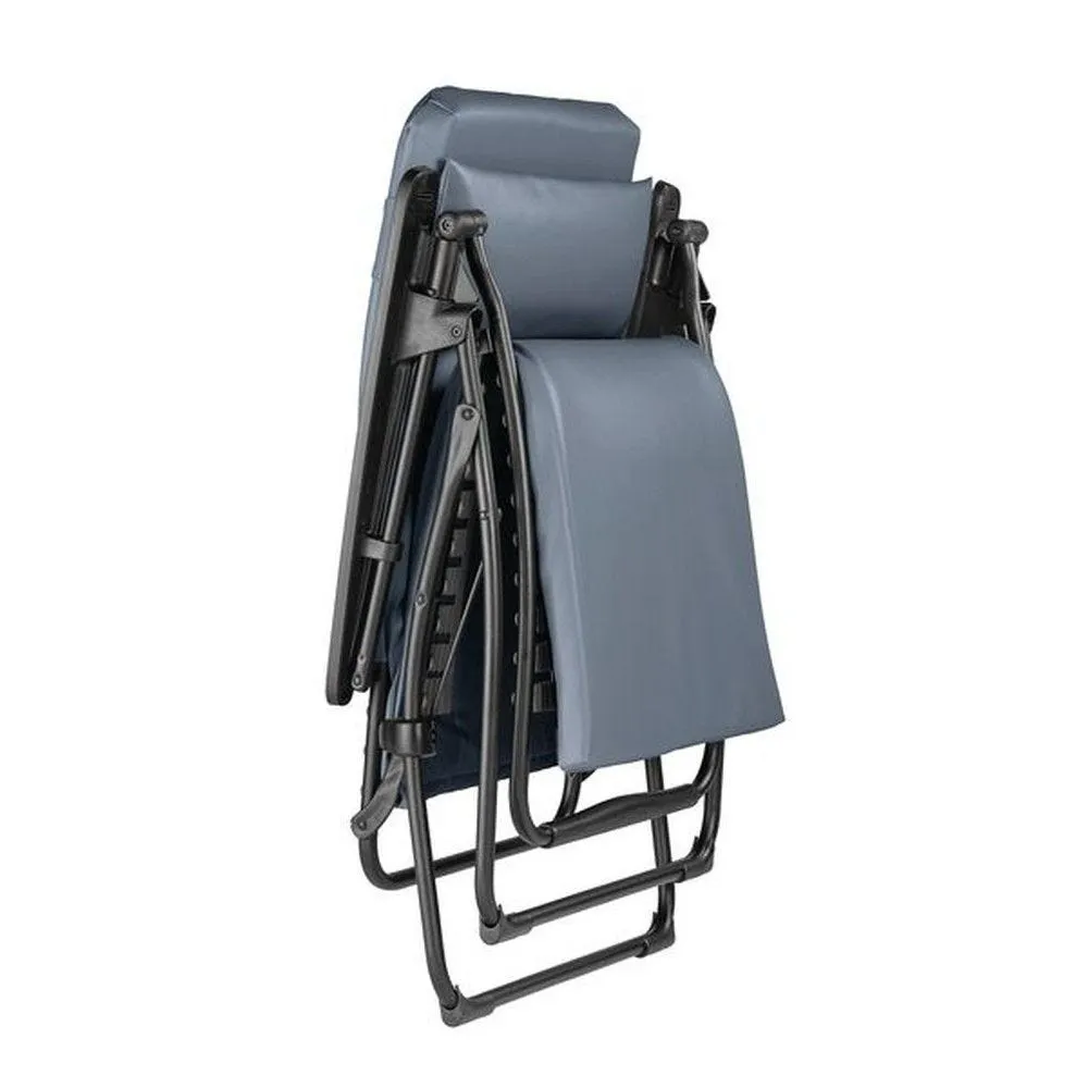 Fauteuil de relaxation gris pliable anti-feu m2