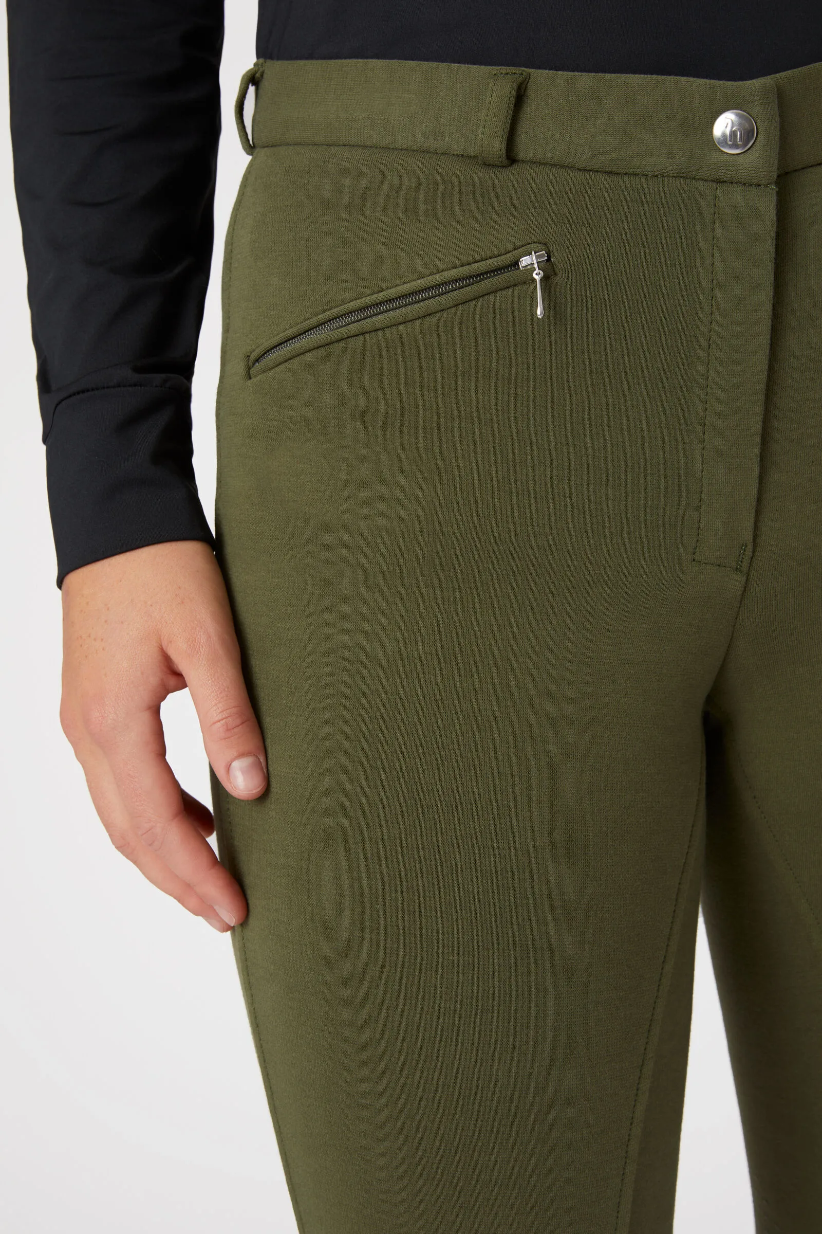 Horze Pantalon d'équitation à basanes silicone Active, femme
