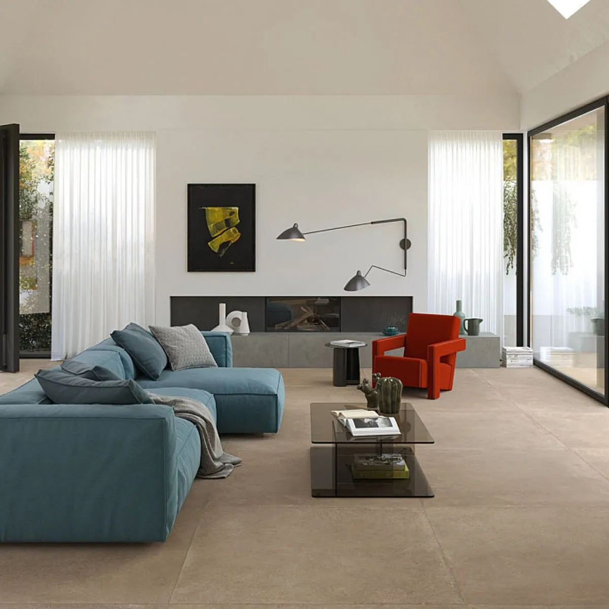 Imola Crew Umami Tortora 120x120 cm CR UMA 120TO RM | Carrelage imitation terre Cuite 