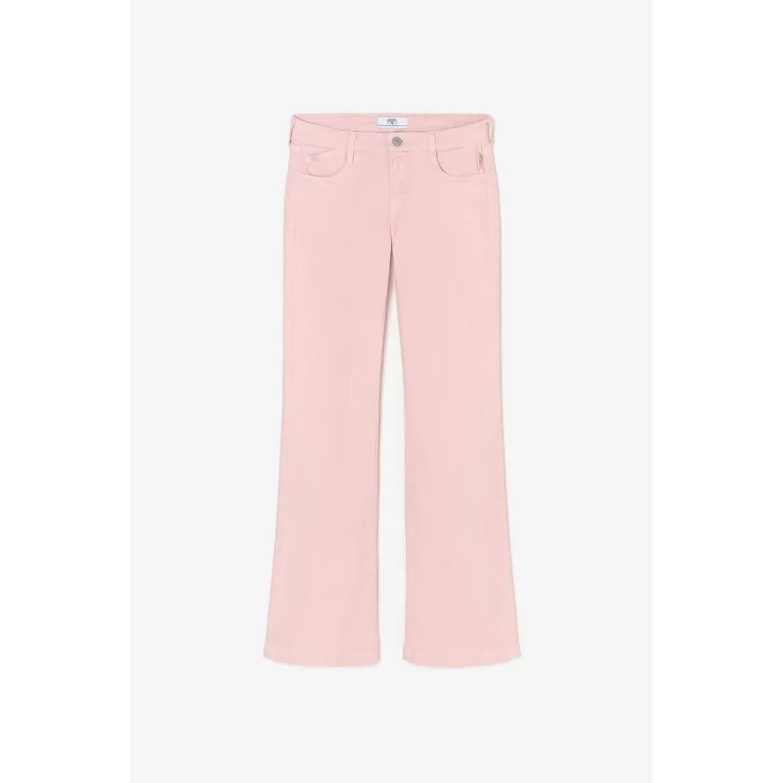 Jeans flare, très évasé PULP high flare, longueur 34 rose en coton | 3 Suisses