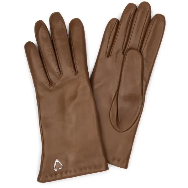Lancaster - Gants Cœur Fourrés Cachemire T7.5 Camel