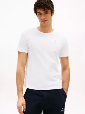 Lot de 3 T-shirts en coton col en V | Blanc | Tommy Hilfiger