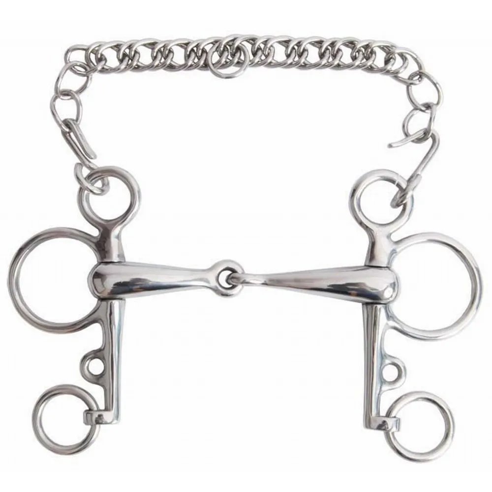 Mors Pelham plein petites branches T de T pour cheval