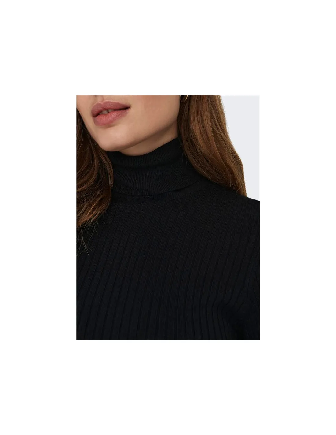 Only karol Roll Black Sweater Femme