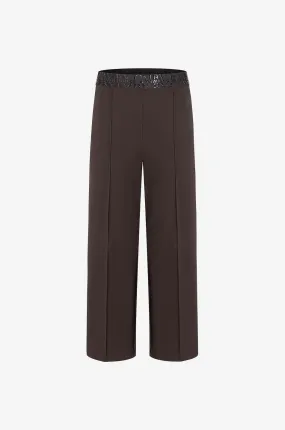 Pantalon large raccourci Cameron