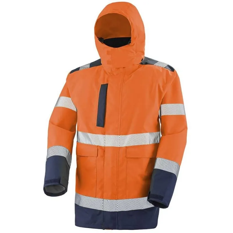 Parka 4 en 1 Matra orange fluo et marine - Lafont