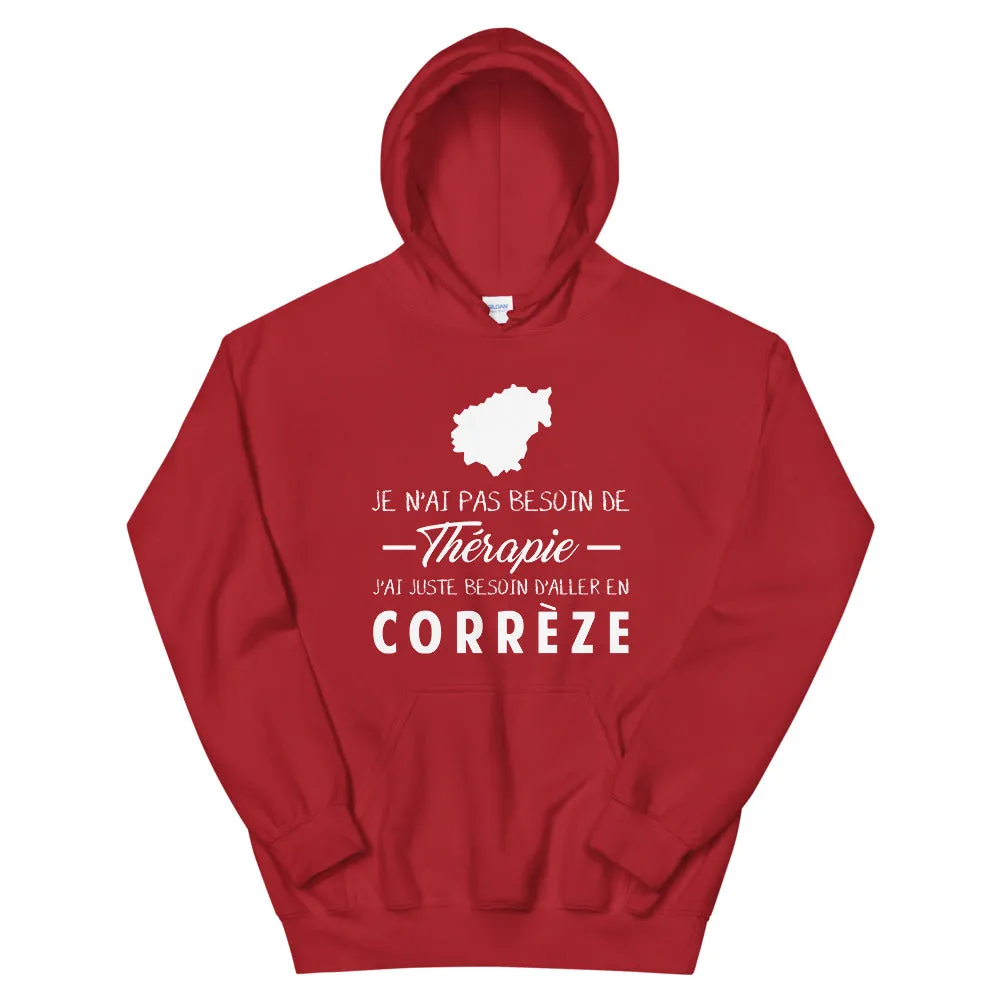 Pas besoin de Thérapie Corrèze  - Sweatshirt à capuche