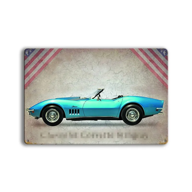 Poster Voiture Course Vintage