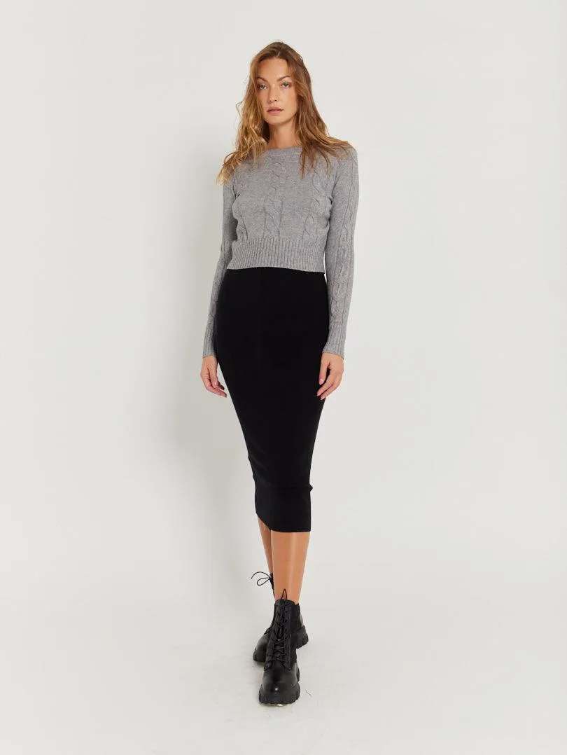 Pull court marron chocolat
