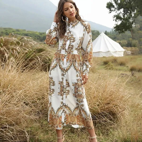 Robe Fleurie Orientale