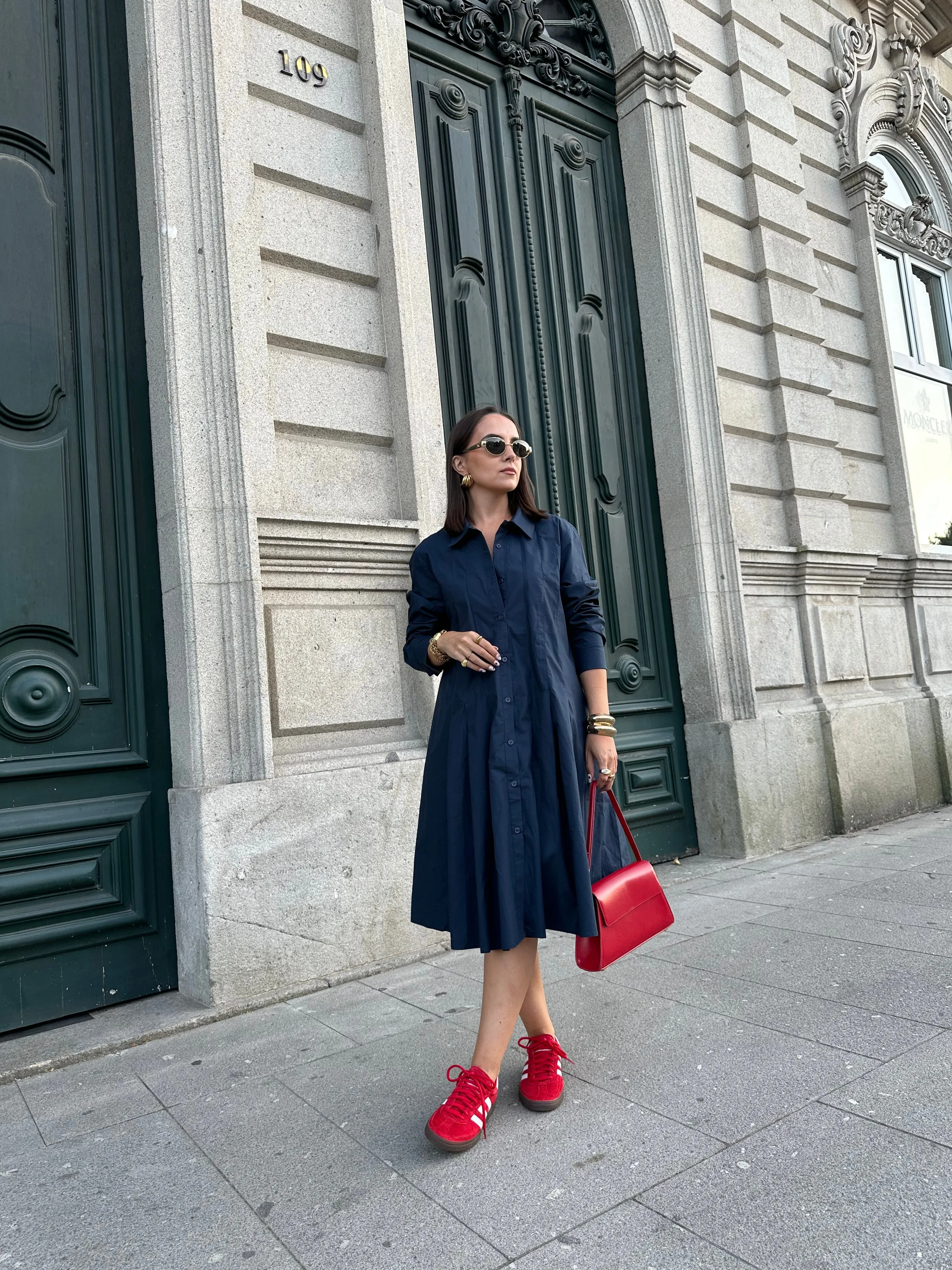 Robe LOLA bleue marine (KC846)