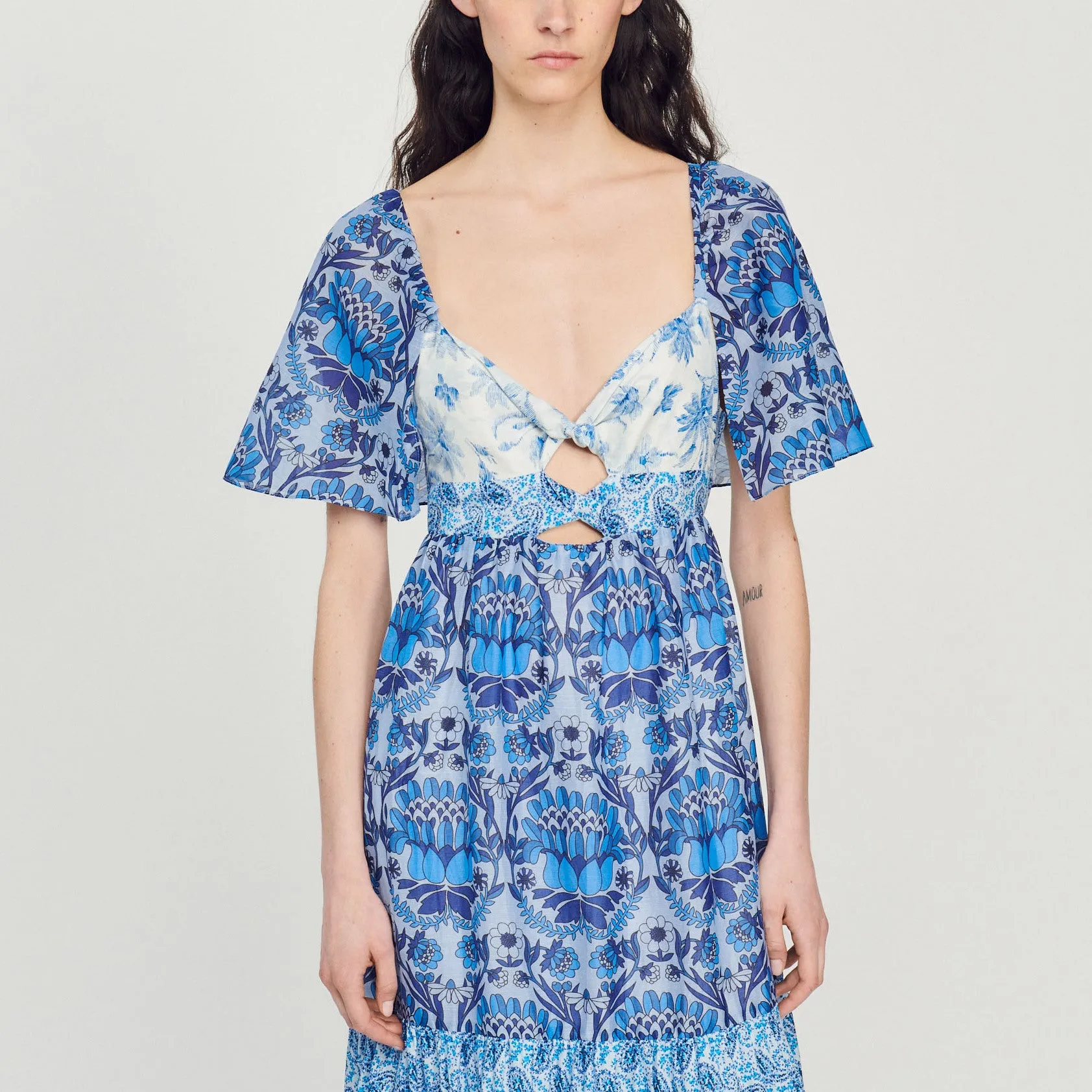 Robe longue imprimé foulard