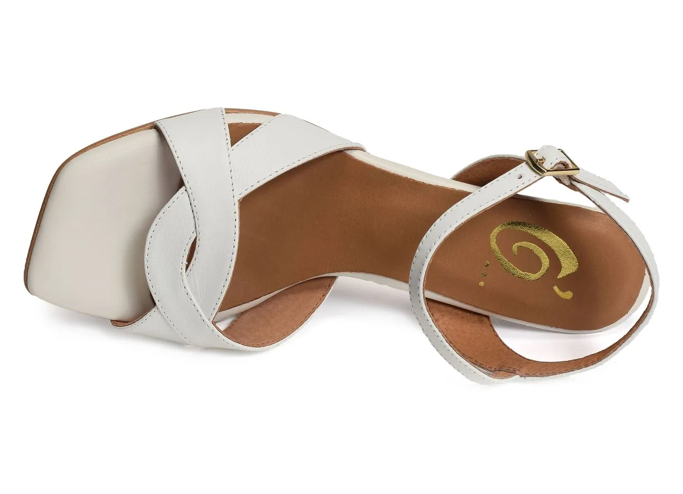 sandales a talon Folies  1601 blanc 