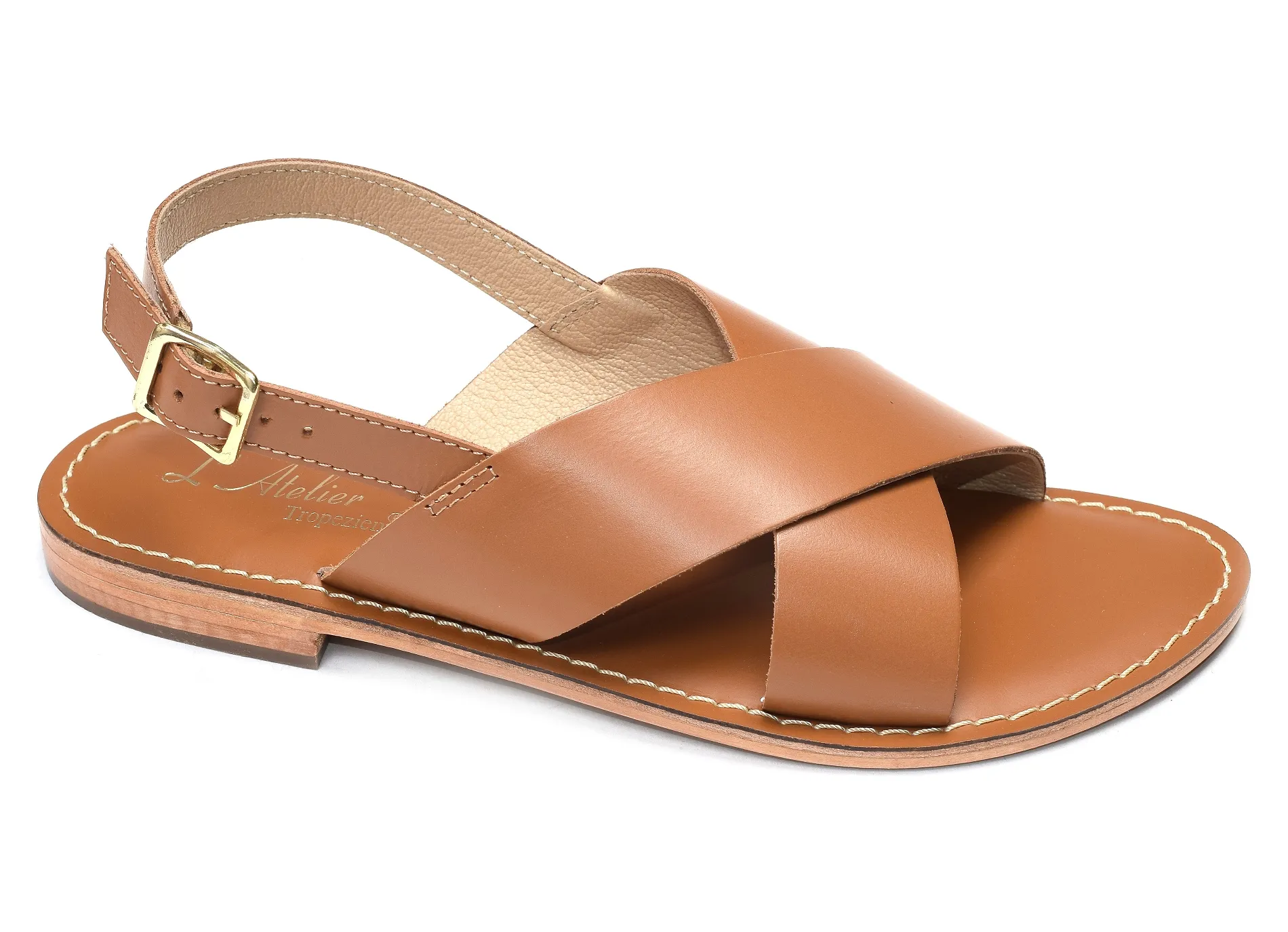 sandales et nu-pieds Atelier tropezien  Sb1400 tan 