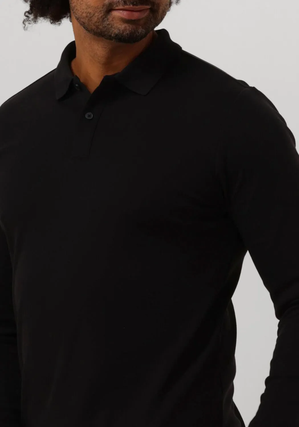 selected homme polo slhslim-toulouse ls polo b noos en noir