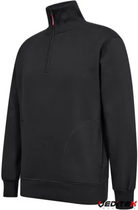 Sweat-shirt &agrave; col montant 