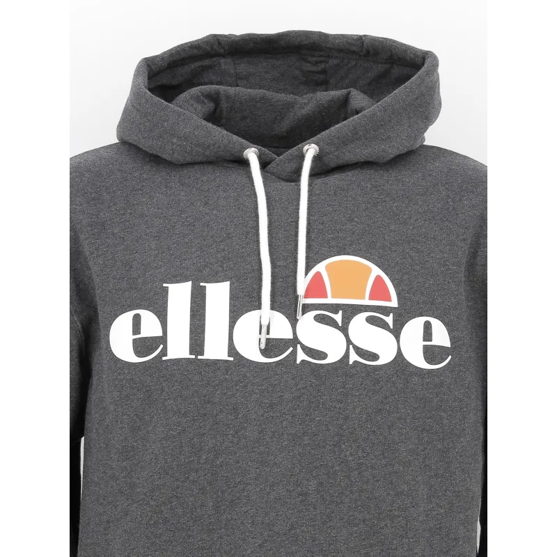 Sweat à capuche gottero gris anthracite homme - Ellesse | wimod