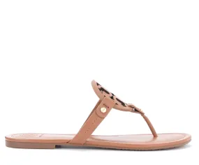 Tory Burch Sandale Miller en cuir avec logo perforé