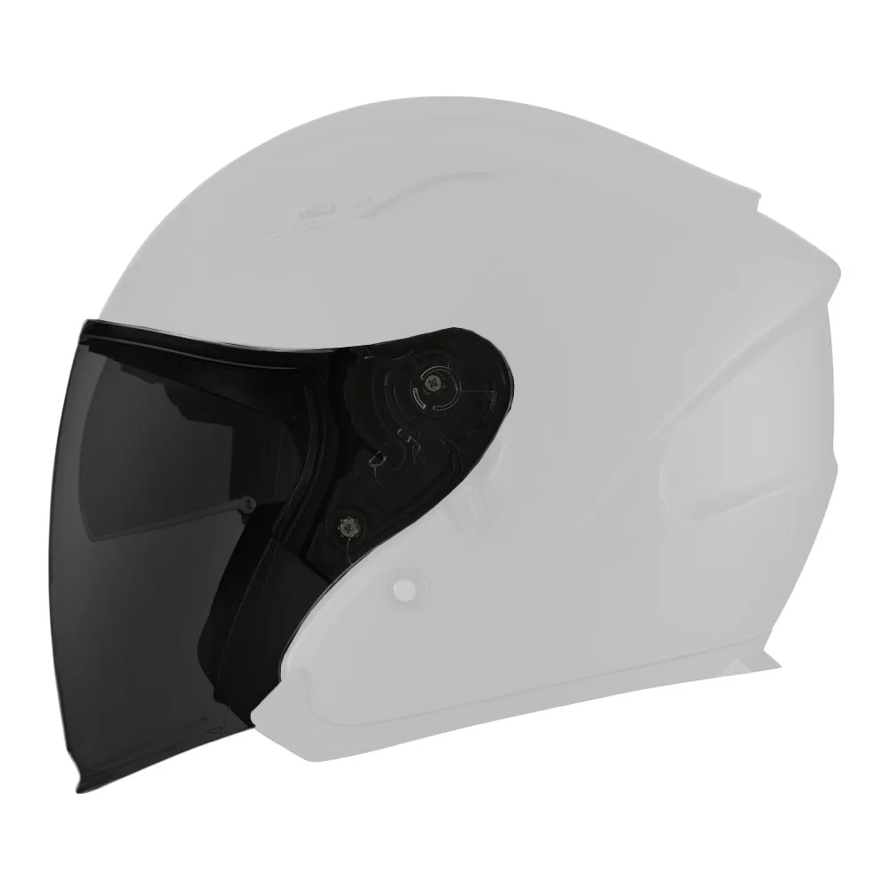 Visière extérieure Nox N128 fumée, écran casque jet moto